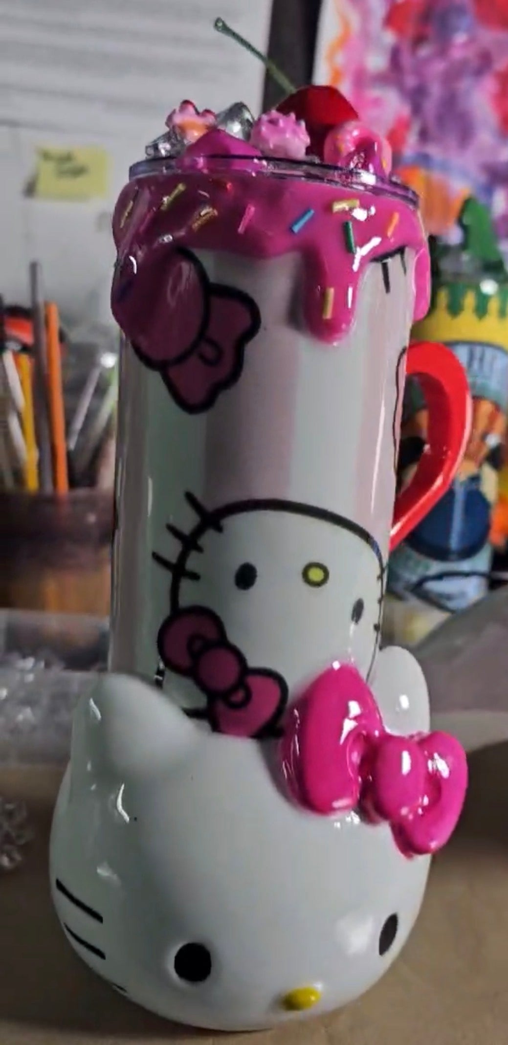 Hello Kitty 3d tumbler