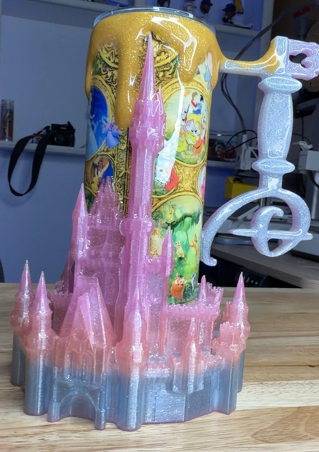 3D Castle epoxy Tumbler