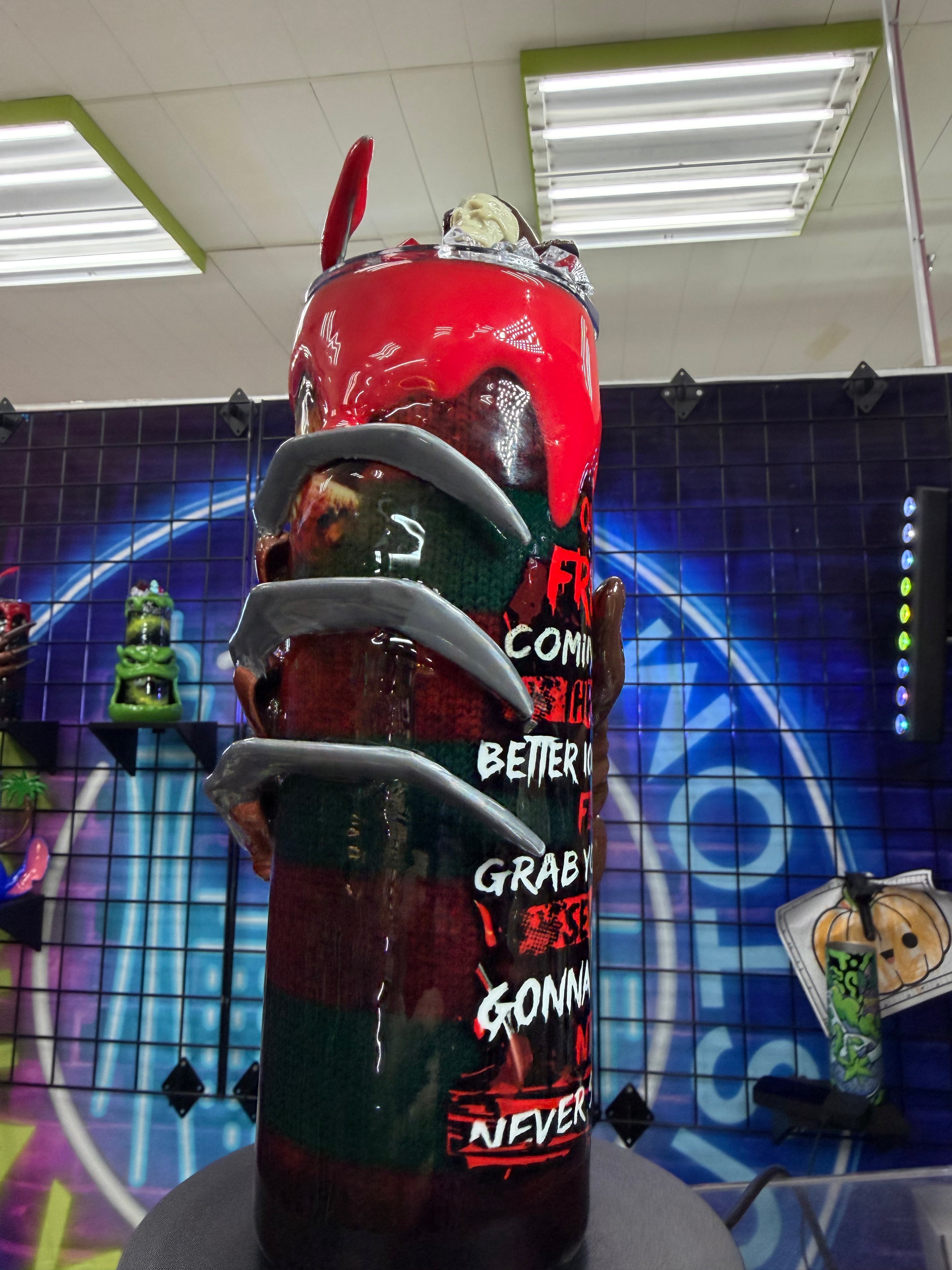 Freddy Krueger 3d Epoxy Tumbler