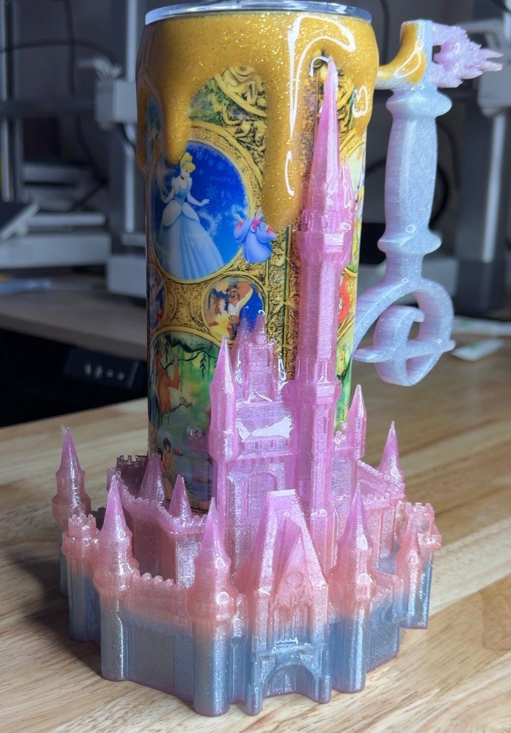 3D Castle epoxy Tumbler