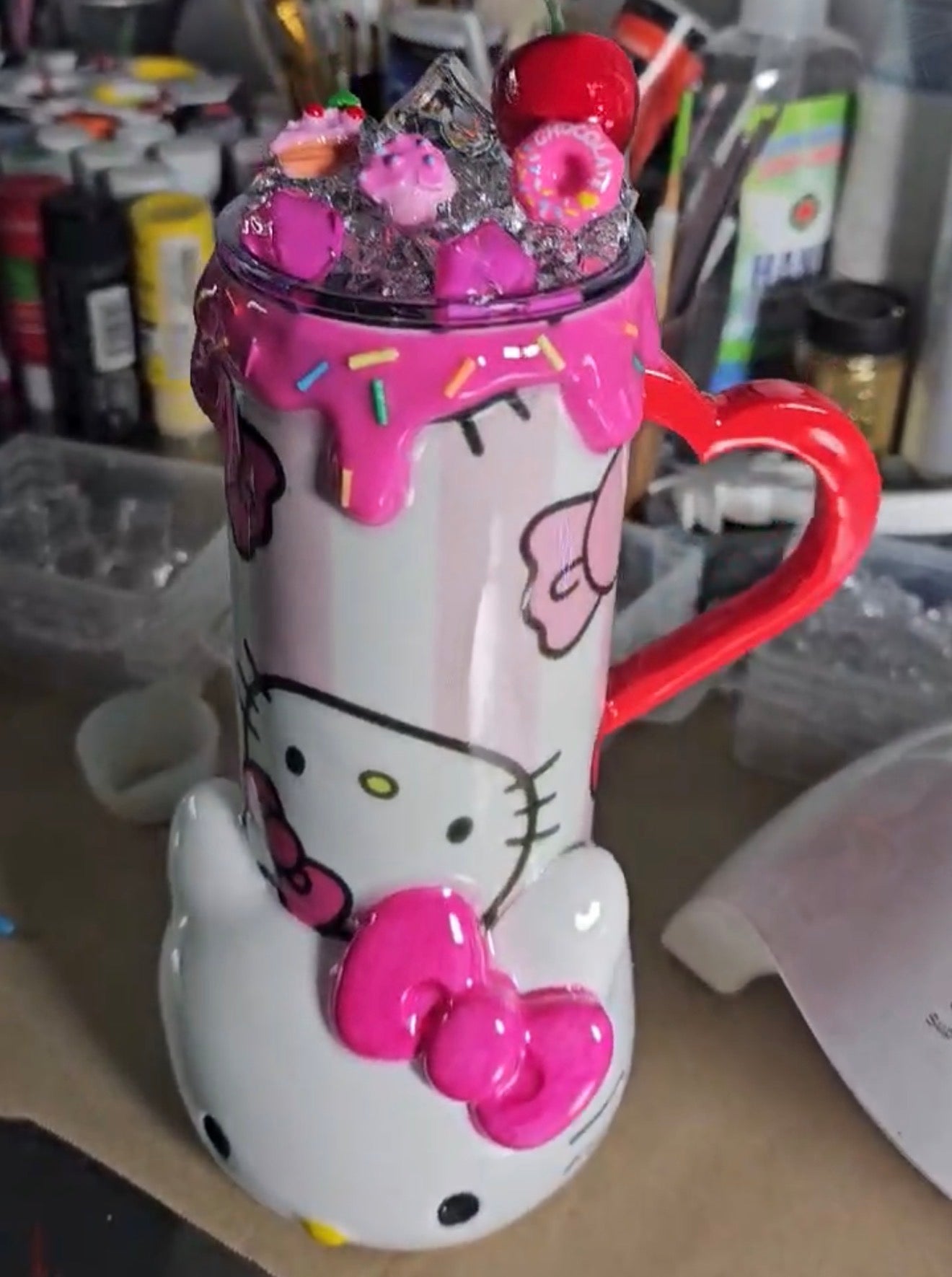 Hello Kitty 3d tumbler