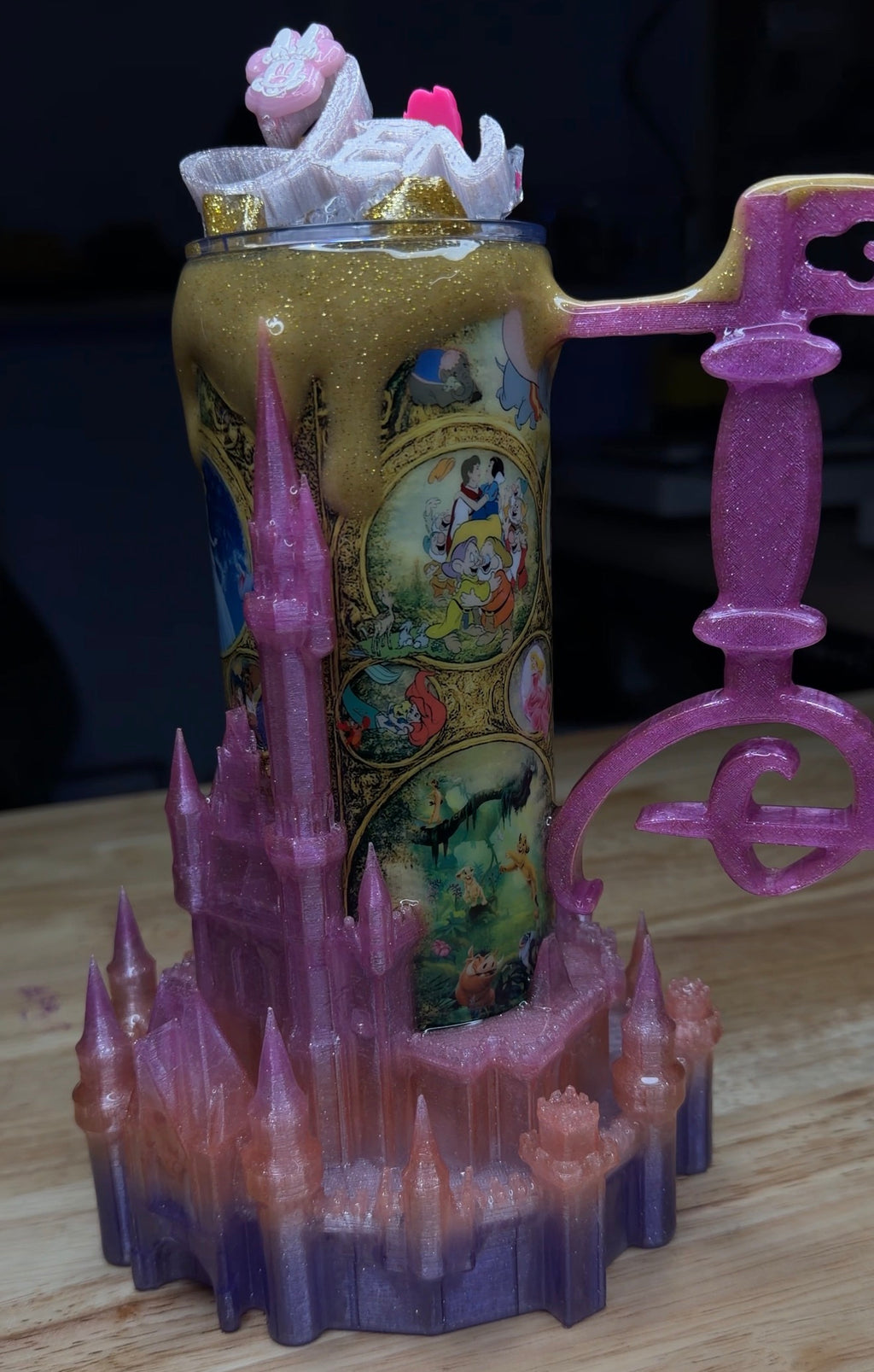 3D Castle epoxy Tumbler