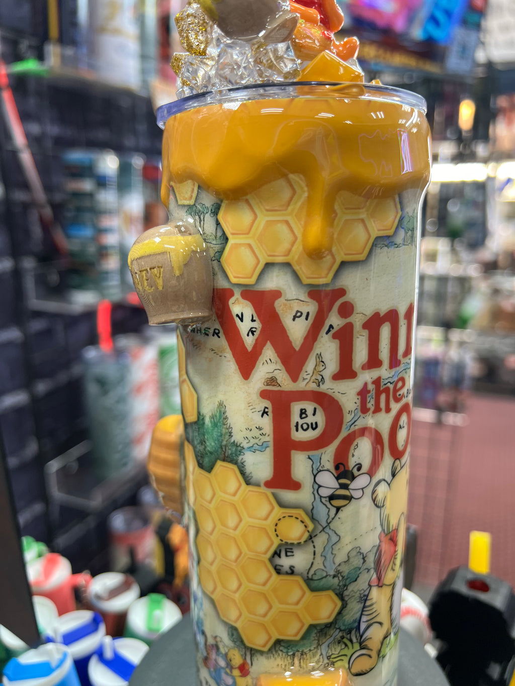 Winnie the Pooh 3d epoxy tumbler