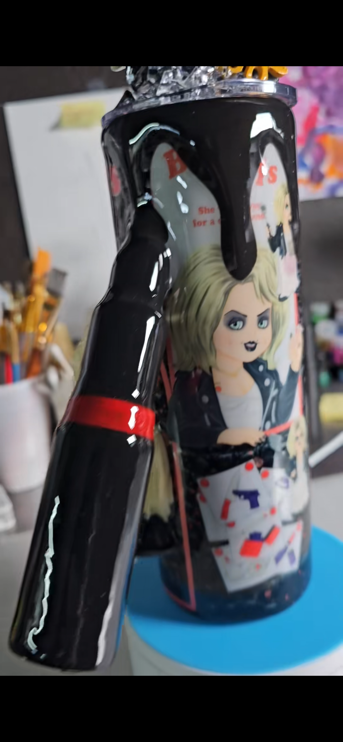 Bride of Chucky (Tiffany) 3d epoxy tumbler