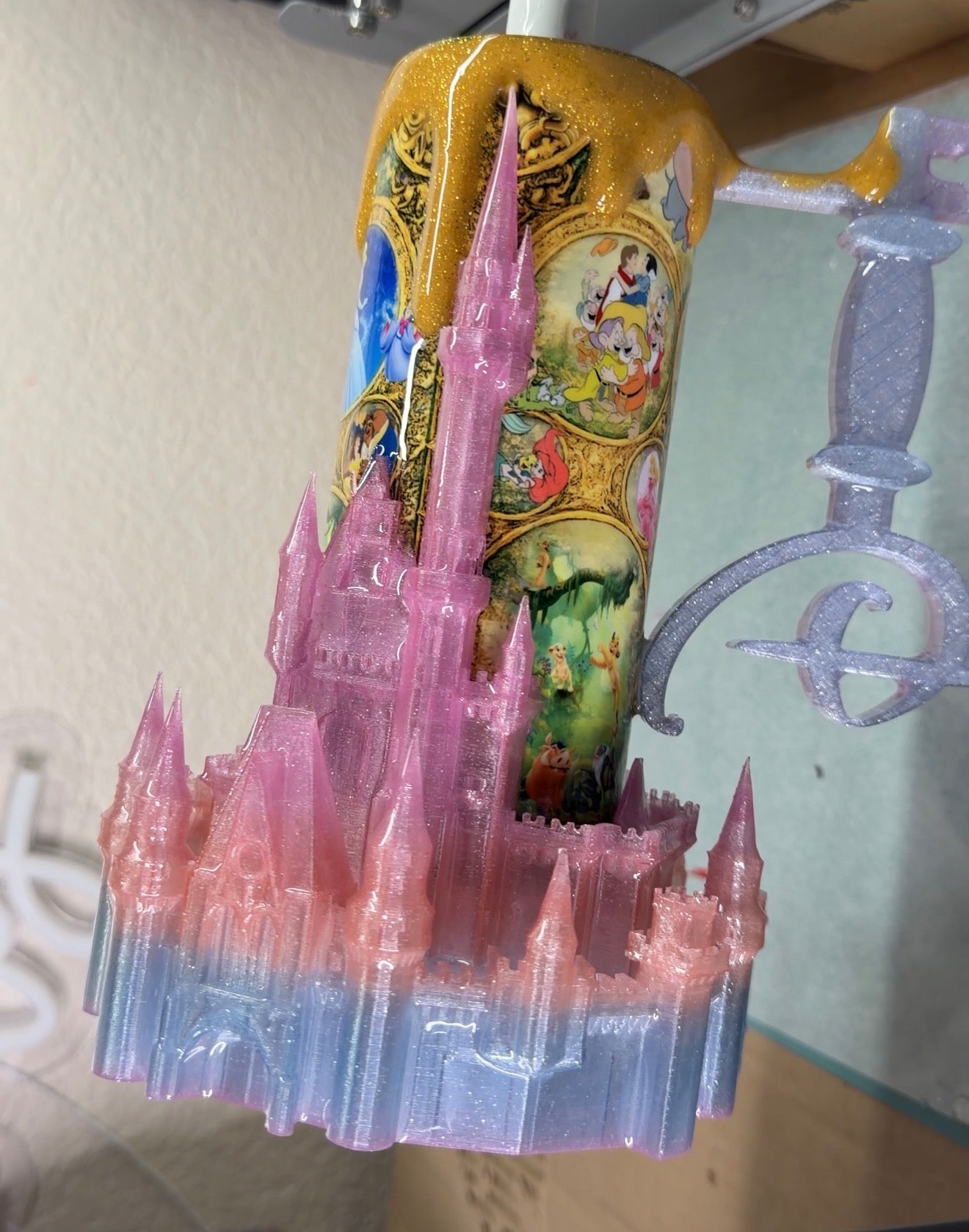3D Castle epoxy Tumbler