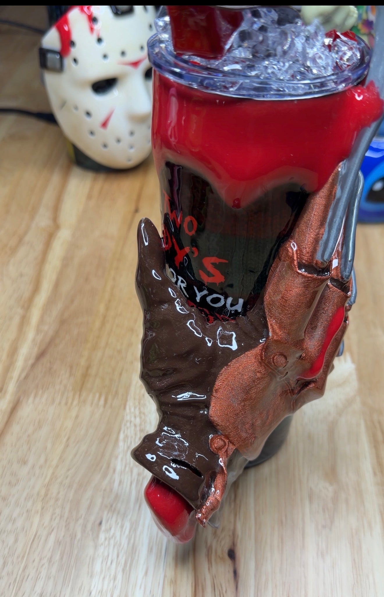 Freddy Krueger 3d Epoxy Tumbler