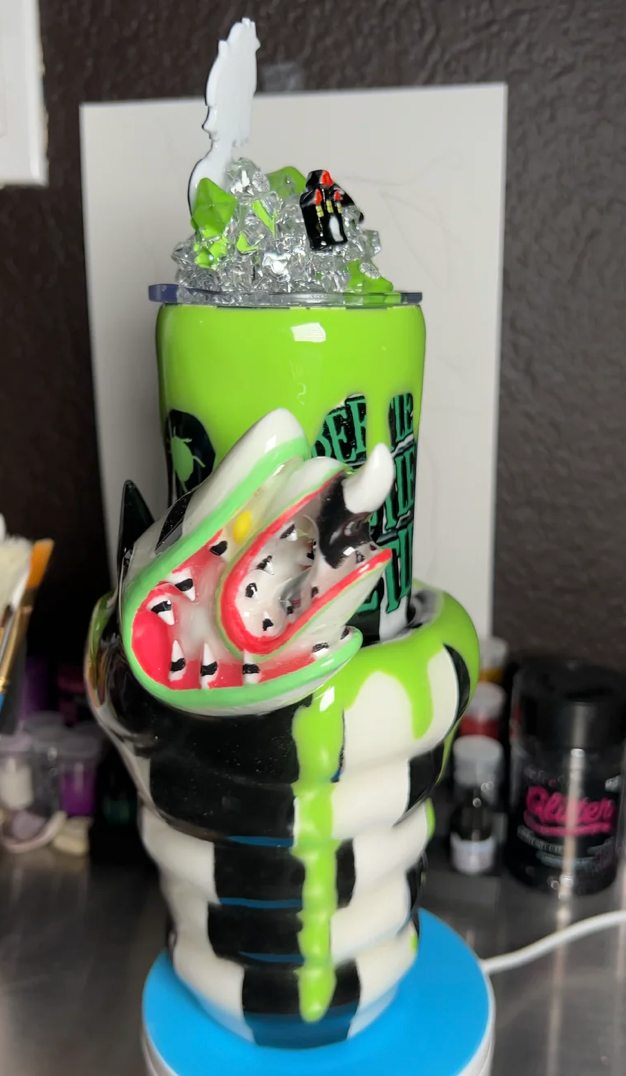 Beetlejuice 3D tumbler