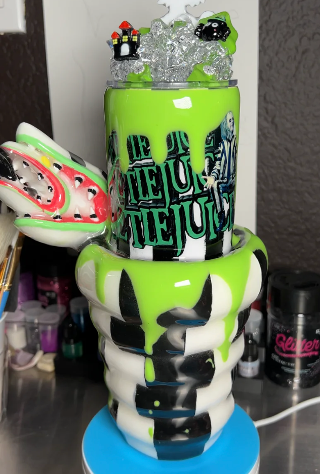 Beetlejuice 3D tumbler