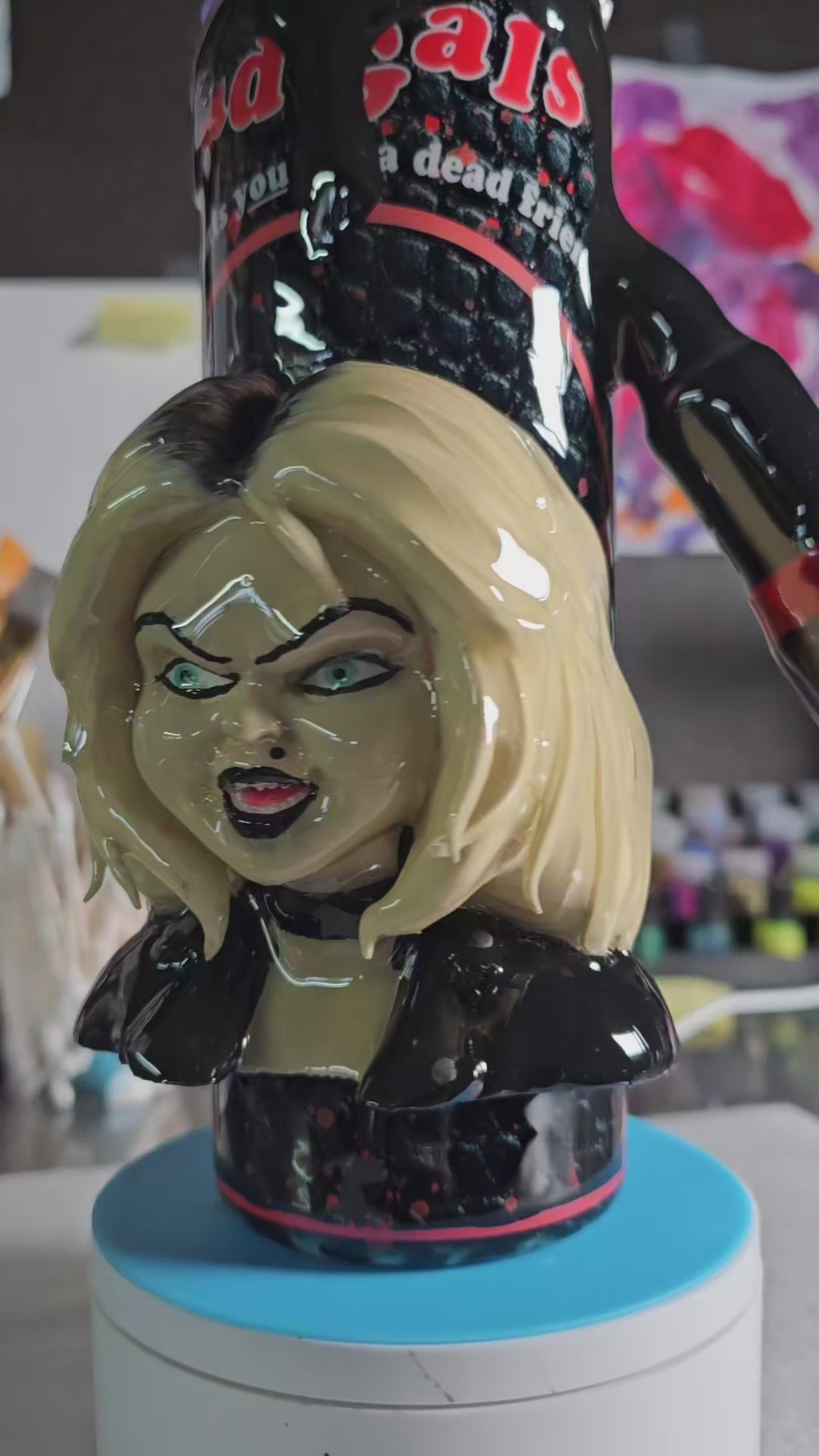 Bride of Chucky (Tiffany) 3d epoxy tumbler