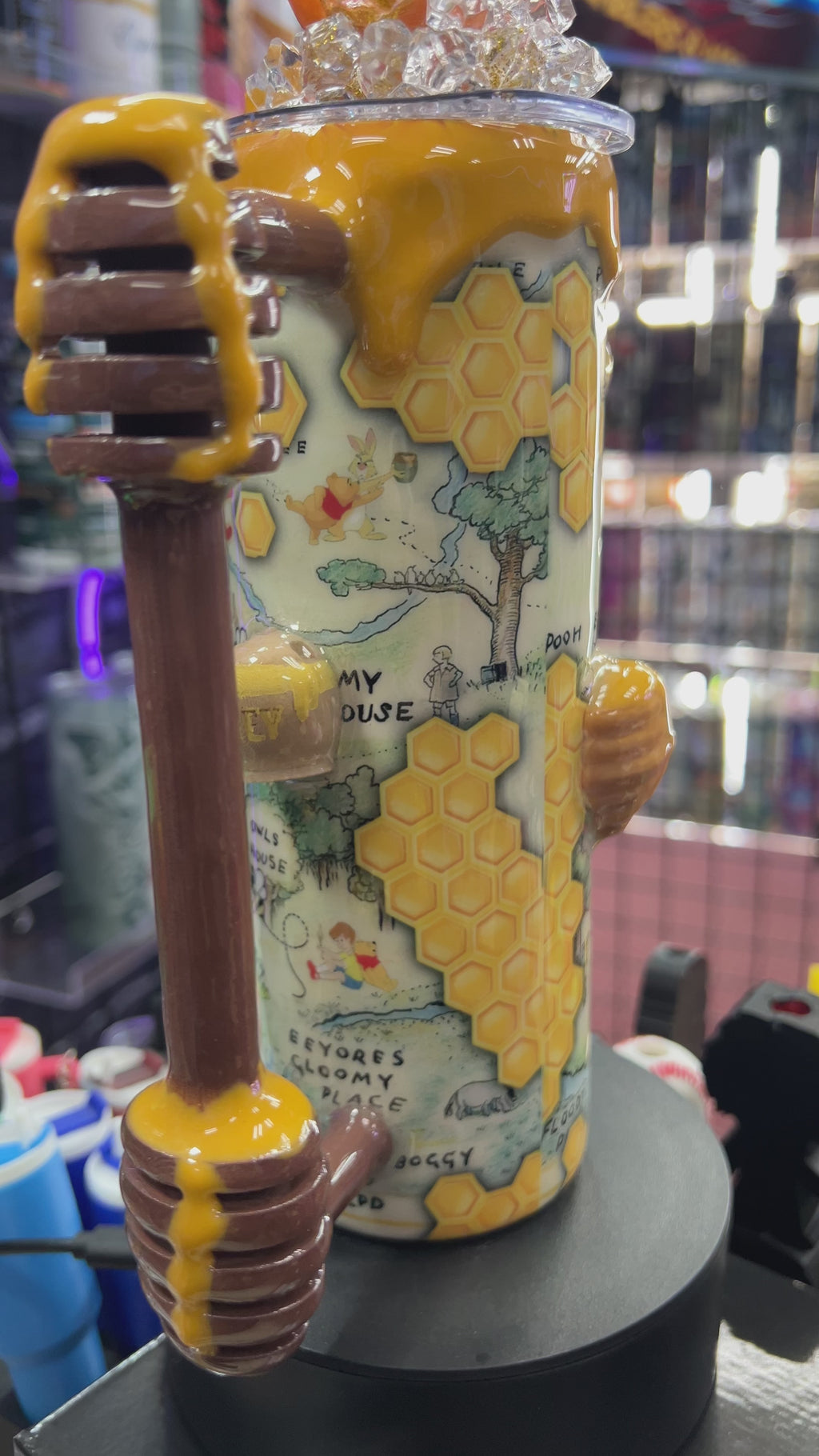 Winnie the Pooh 3d epoxy tumbler